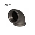 Female plumbing pipe fitting DIN standard malleable iron elbow for gas