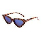 Leopard Cat Eye Women Triangle Vintage Cheap Sun Glasses Female