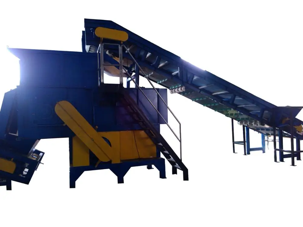 Industrial plastic shredder tire shredder machine
