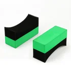 Large Size EVA Car Tire Cleaning Polyurethane Foam Pad Green Sponge Tyre Waxing Applicator