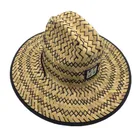 Wholesale Stylish Fashion Unisex Hand Woven Life Guard Big Brim Straw Hat for Sun Proof