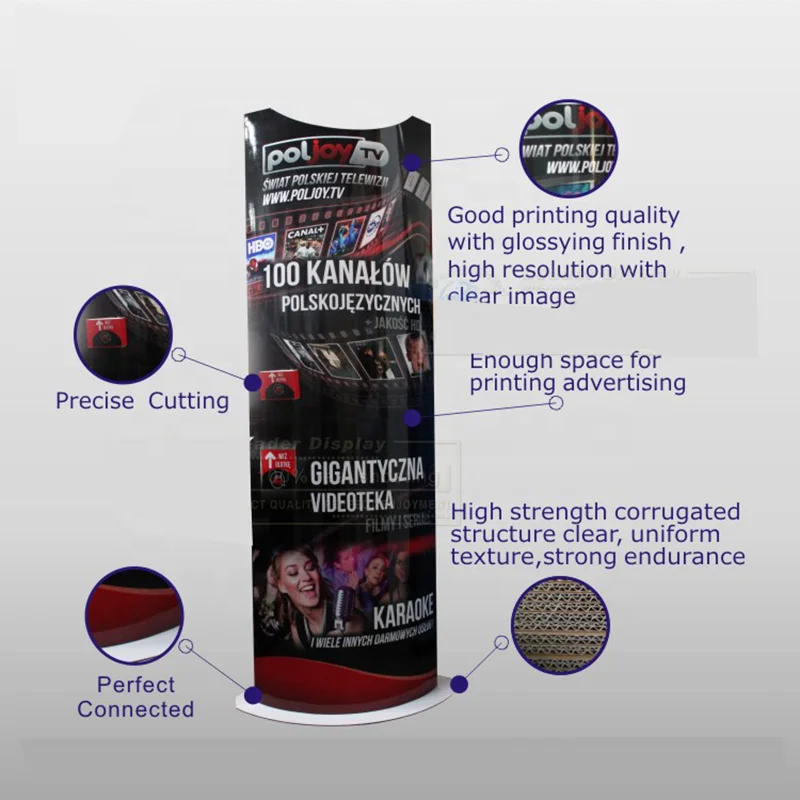 Hot Sales Digital POS Totem Cardboard Standee Folding Advertising Display