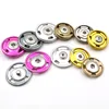 multiple color metal aluminum sew on snap button plating color