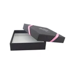 Recyclable Gold Black Packaging Boxes Customized Presents Paper Box for Gold Black Fancy Gift Packing