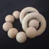Natural Wood Baby Teether Grasping Toy .Wooden Beads Grasper Toys Dongguan supplier
