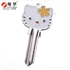 High quality good price fashion custom hello kitty cat painted keys for door lock/hotel lock/cylinder lock
