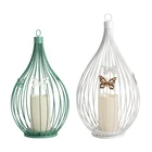 Modern Simple Nordic Style Metal LED Candle Lantern