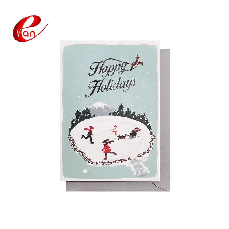 greeting card high quality happy holiday cards with envelope