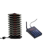 Wireless Coaster Customer Calling Pager 10pcs Restaurant Vibrate Long Range Waiting Guest Paging System for Service