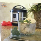 Kangshuo 6Qt 8Qt Instant Pot Sturdy Stainless Steel Steamer Basket With Handle Great For Steaming Vegetables Fruits Eggs