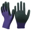 NMSHIELD firm grip work gloves cotton lined latex gloves glass handling gloves