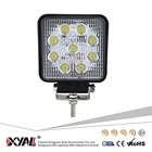 Offroad Led High Power Car Off Road Truck 10-30v 27w Suv 180 Degree Heavy Duty Spot Flood Beam 4.3inch Square Lamp Work Light
