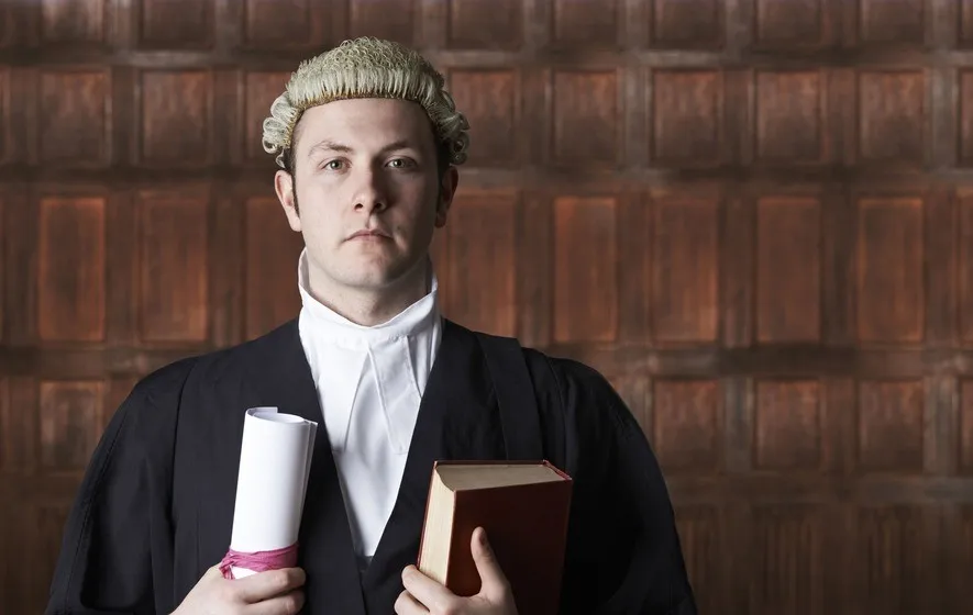 solicitor barrister uniform gown and costume, lawyer robe