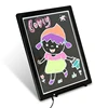 A frame led writing board - free standing advertising board - kids erasable drawing board
