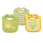 100% cotton terry clothes cute prints baby bibs