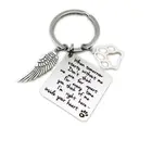 When Tomorrow Starts Without Me keyring Pet Loss Gift Cat Dog Memorial Gift stainless steel keychain 35mm