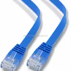 Flat RJ45 Cat5e 5 Cat6 Cat7 Ethernet Cable Network LAN Patch Lead