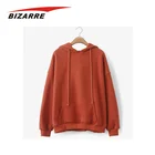 Girls custom label fleece cotton oversized plain pullover hoodies