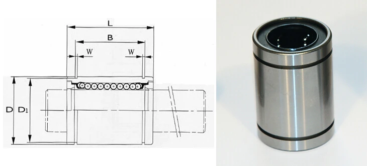 LM30UU linear motion ball bearings 30x45x64 mm LM30 linear bearing Qty.10