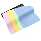 Wholesale knit 1 microfiber spectacle cleaning cloth of custom logo printed