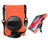 Heavy duty rugged silicone case cover with wrist strap and shoulder belt for iPad Air 10.5 3rd Generation 2019 black color