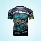 Martial Arts Compression Wear OEM Custom 3D Animal T Shirt Men