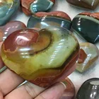 Hot sale natural polished ocean stone crystal hearts for gifts