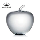 Home decoration crystal apple, paperweight with apple