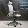 top selling narrow black leather chair office furniture retailers