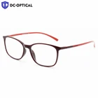 Italy Design Style Slim Flexible Plastic Reading Glasses with Colorful Temple Screw Hinge