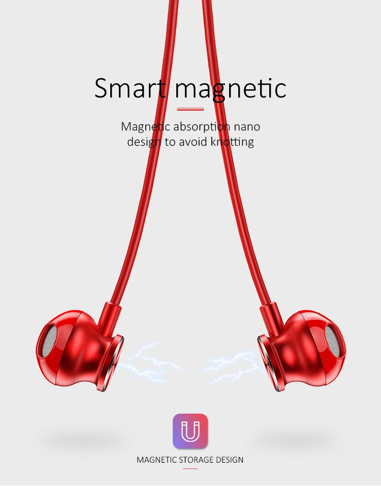 USAMS US-YD001 V4.2 Portable Handfree For Mobile Earbuds Wireless Sports Headphone - ANKUX.COM