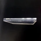 Acrylic Solid Glass Square Block Silk Screen Lazer Carving Logo Brand Goods Information Display Stand For Sale