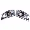 Automotive Decorative ABS Chrome Front Light Lamp Cover Trim 2 Pcs Used For Fortuner Japan 2013 Accessories