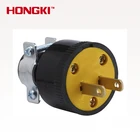 UL Certified 2 Pin 15 Amp 125-Volt Nema 1-15 Male & Female AC Extension Cord Power Plug and Socket HJ115P-1