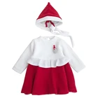 3317 Children's winter Christmas custom theme Santa Claus dress baby children's warm outskirt