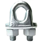 Steel Wire Rope Grips Commercial U Clamp Galvanised Bolt Grip Fixing