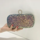 Wholesale bling bling gradient ramp ladies clutch evening bag