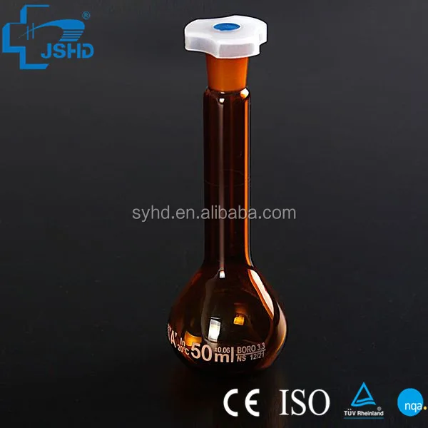 amber volumetric flask