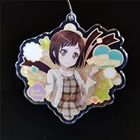 Eco-friendly Print Custom Acrylic Keychain Anime Keyring Keyholder Key Ring