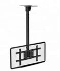 Flat panel telescopic ceiling tv bracket motorized tv mount