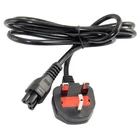C5 Clover leaf 3 prong UK Plug Power Lead Cable Cord for Laptop charger