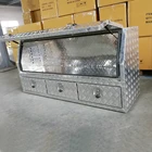 Aluminum Storage Truck Tool Box With Shelf And Drawers For Trailer And Pickup BH-X1705382SCT