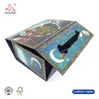Hot customized collapsible cardboard suitcase magnetic folding packaging gift box Christmas gift boxes.