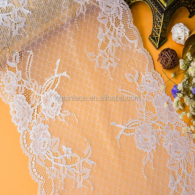 chinese supplier scalloped eyelet lace trim flower design