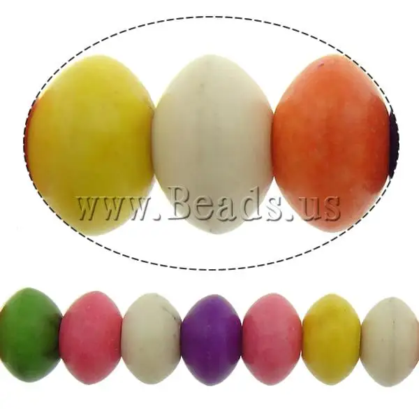 Free shipping!!!Turquoise Beads,wedding jewellery, Synthetic Turquoise, Rondelle, mixed colors, 7x4.50mm, Hole:Approx 1mm