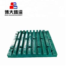 high manganese steel nordberg C200 jaw crusher spare parts jaw plate