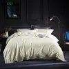 4 Piece Sets Double size solid color 22MM 100% Charmeuse silk bedding set