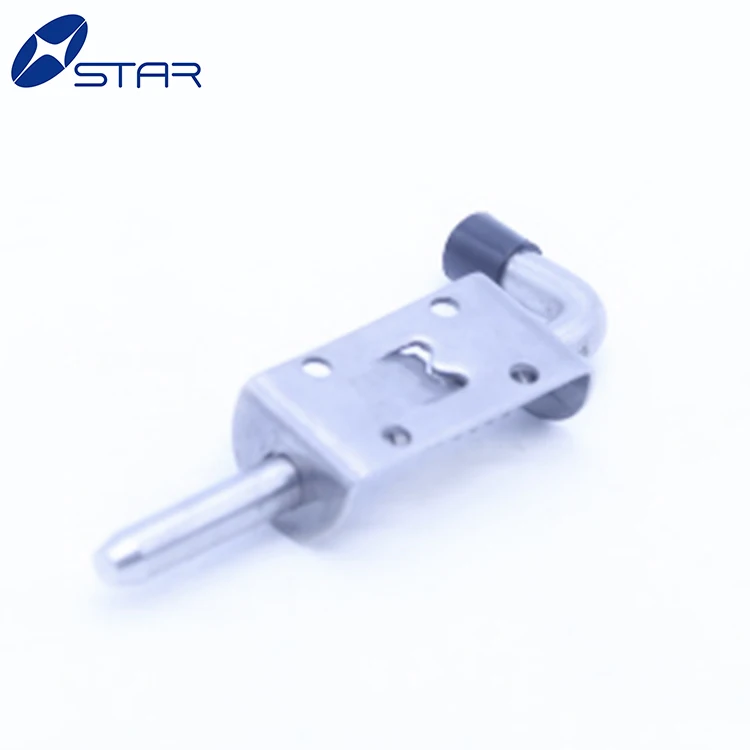 Factory spring loaded bolt latch assembly for truck body parts