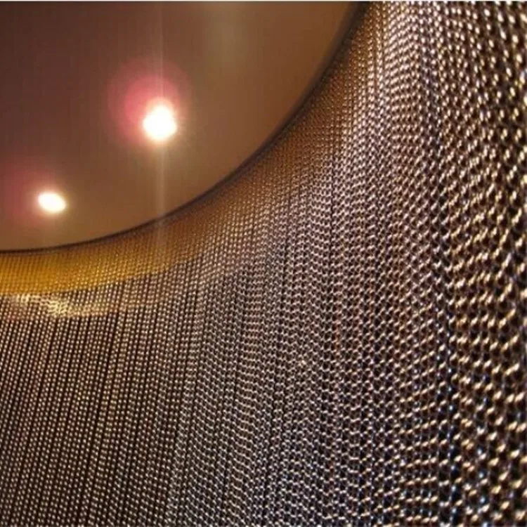 copper chain curtain