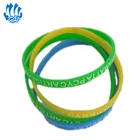 Customized Silicone Bracelets Blank Adult Rubber Wristbands Mixed Colors 12pcs/Pack